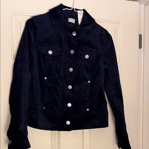 Women's Chico’s Navy Velveteen Jacket